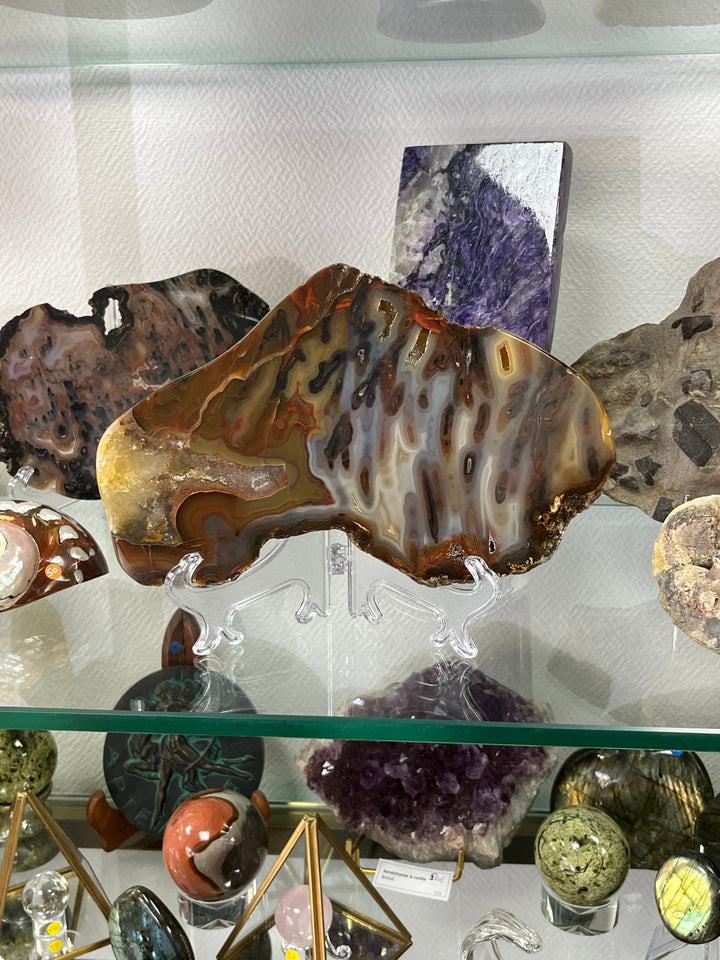 Polished Brazilian Agate Slice 2