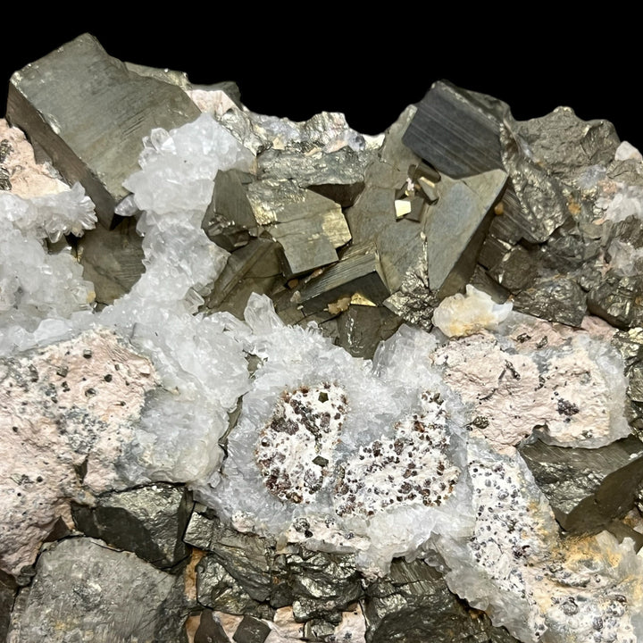 Pyrite quartz Niccioletta Tuscany Italy 460g M18W68