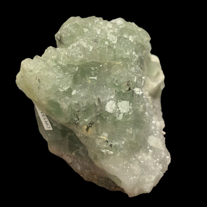 Green polysynthetic fluorite, quartz Fontsante Var France DR131