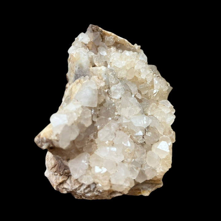 Quartz on barite/mimetite, Alligny en Morvan, France DR35