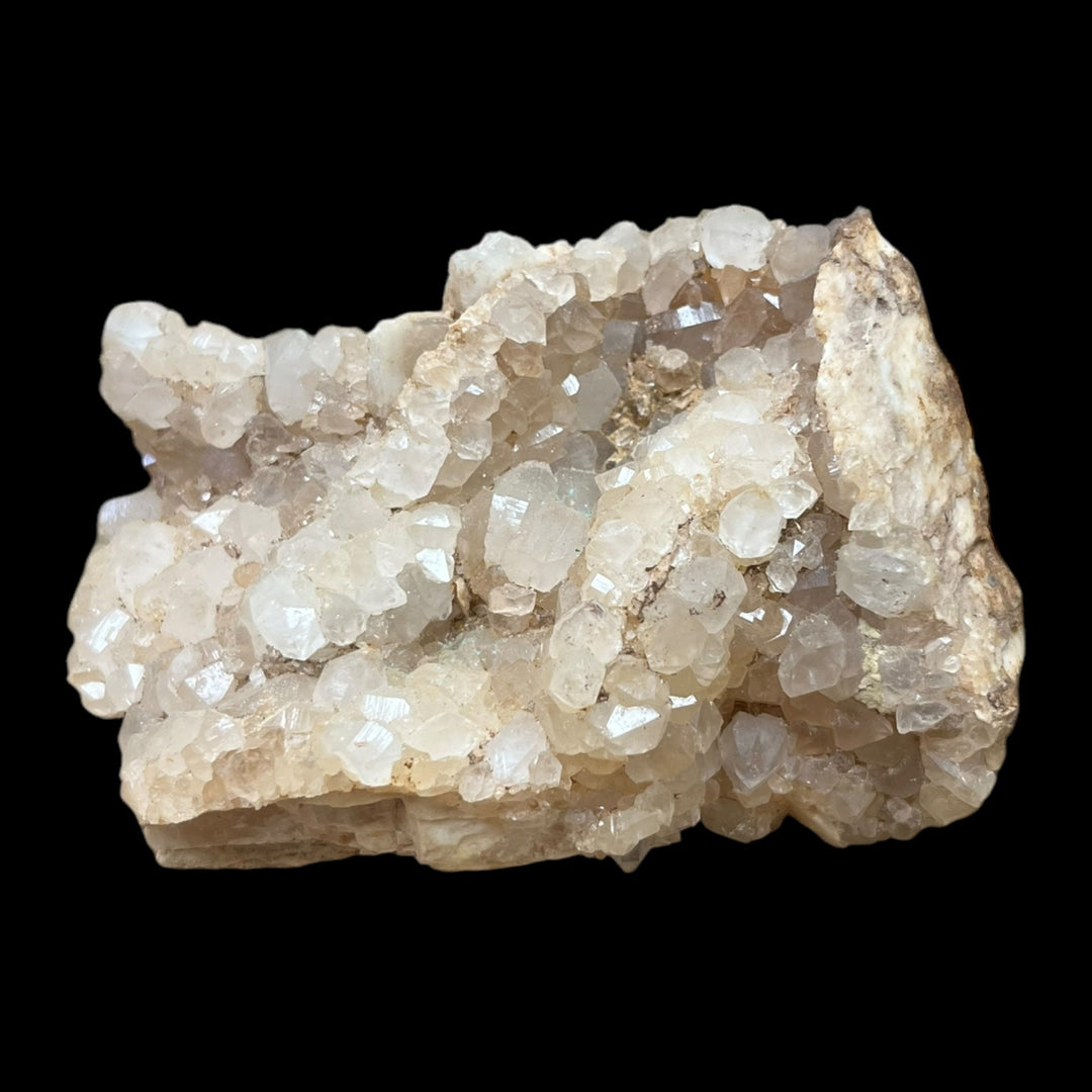 Quartz on barite/mimetite, Alligny en Morvan, France DR35
