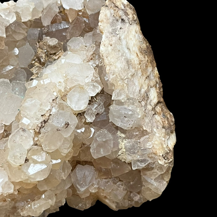Quartz on barite/mimetite, Alligny en Morvan, France DR35