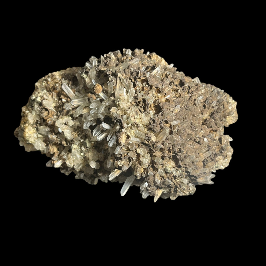 Dolomit psm Calcit, Pyrit Bergkristall Cavnic Rumänien DB62