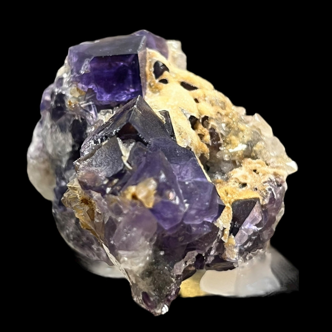 Fluorite fantôme et quartz Berbes Asturias Espagne FLS38