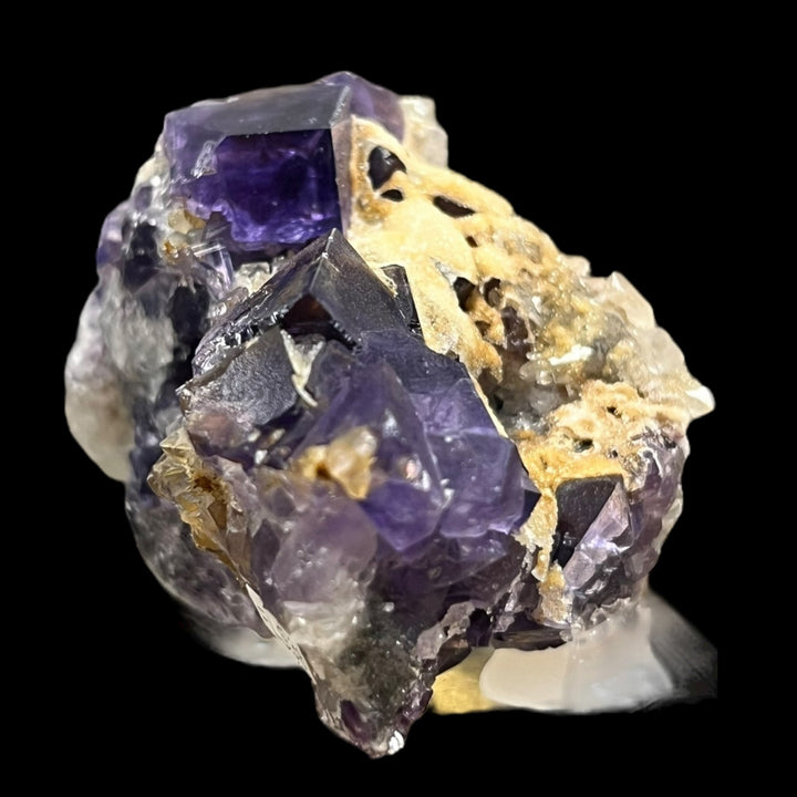 Fluorite fantôme et quartz Berbes Asturias Espagne FLS38