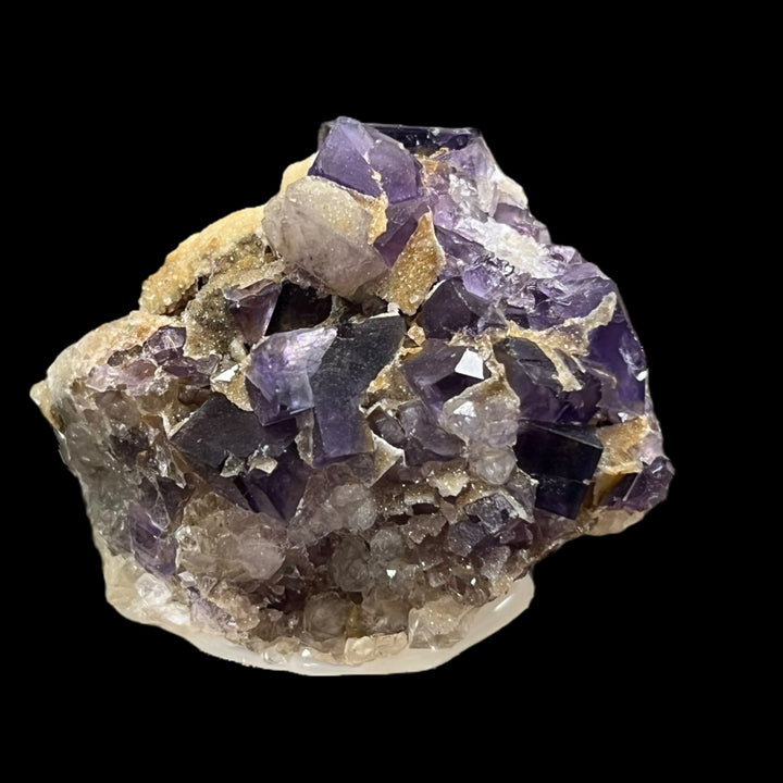 Fluorite fantôme et quartz Berbes Asturias Espagne FLS38