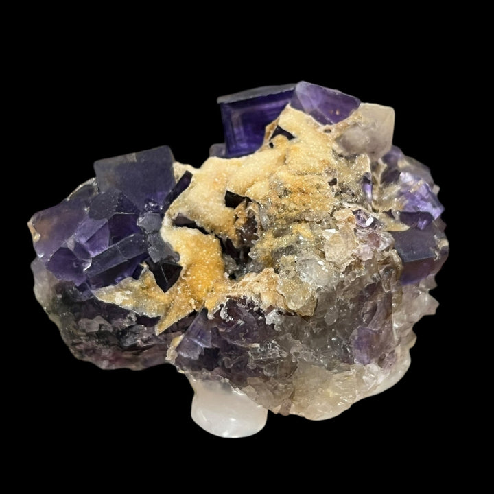Fluorite fantôme et quartz Berbes Asturias Espagne FLS38