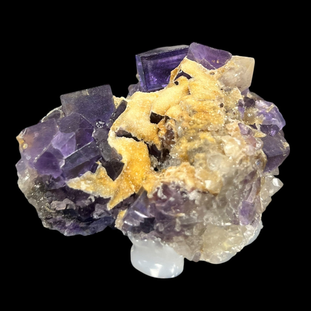 Fluorite fantôme et quartz Berbes Asturias Espagne FLS38
