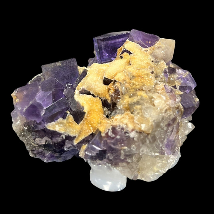 Fluorite fantôme et quartz Berbes Asturias Espagne FLS38