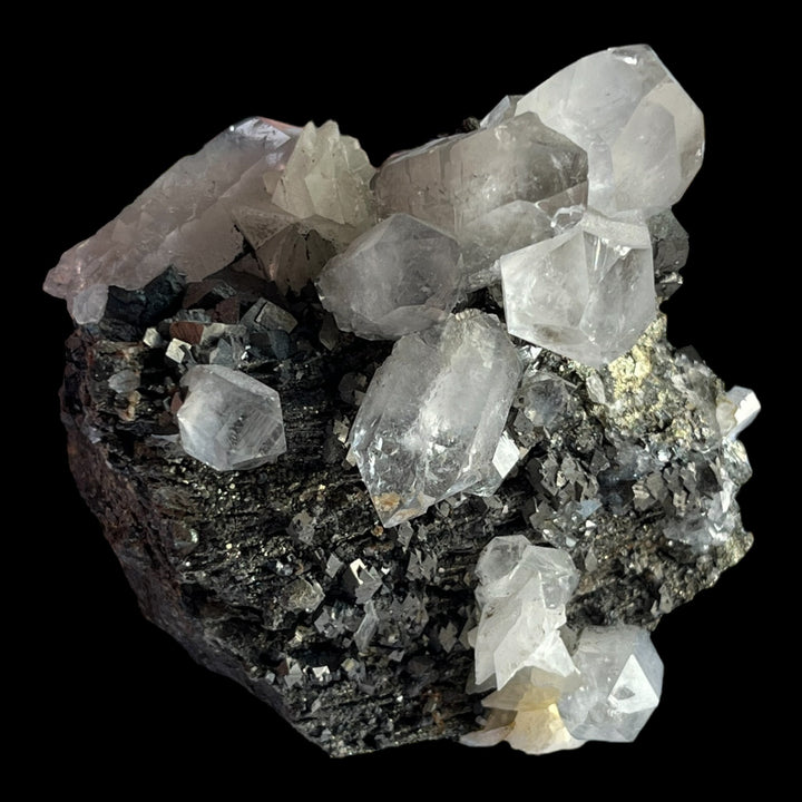 Arsenopyrite pyrite psm pyrrhotite quartz and calcite trepca Kosovo M18S183