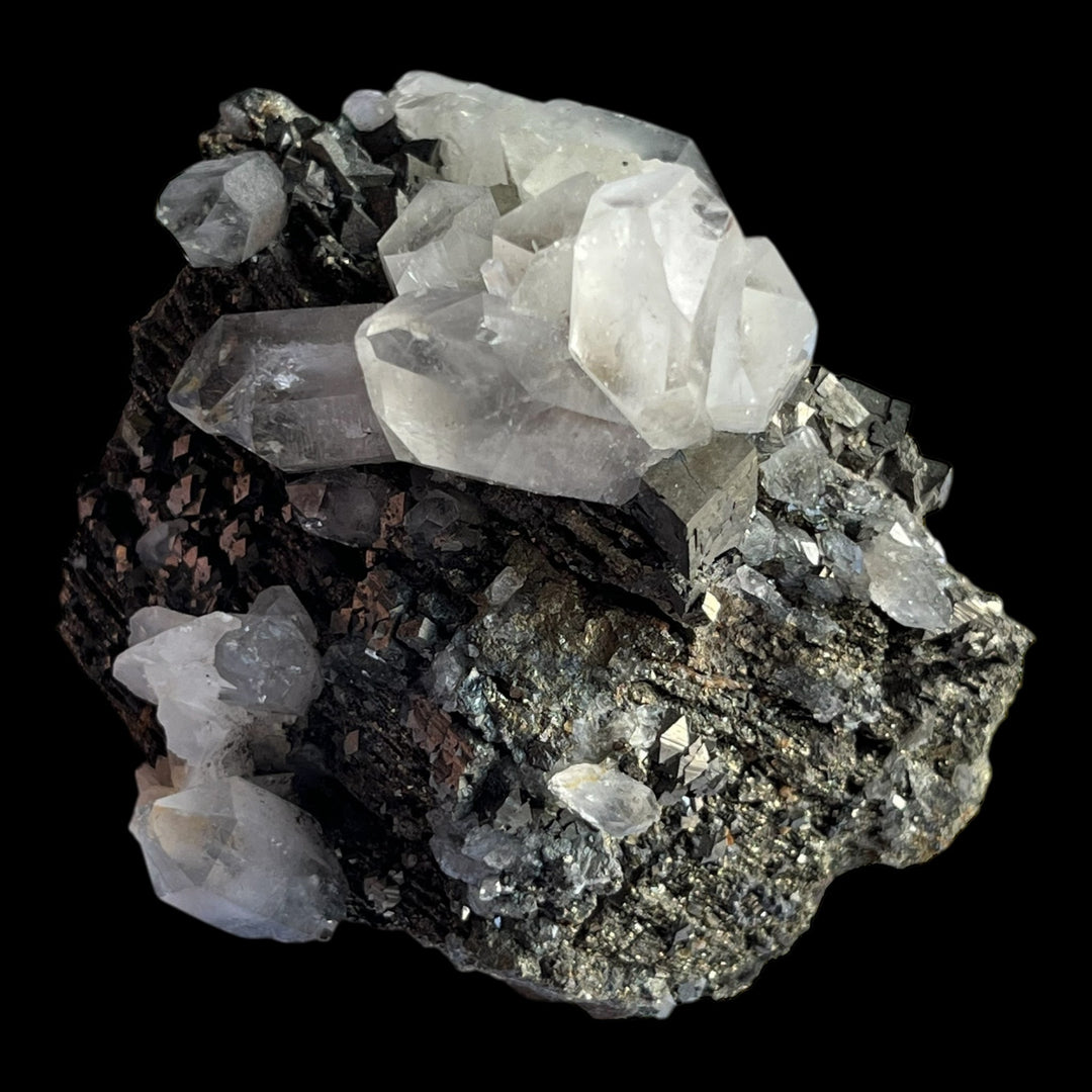 Arsenopyrite pyrite psm pyrrhotite quartz and calcite trepca Kosovo M18S183
