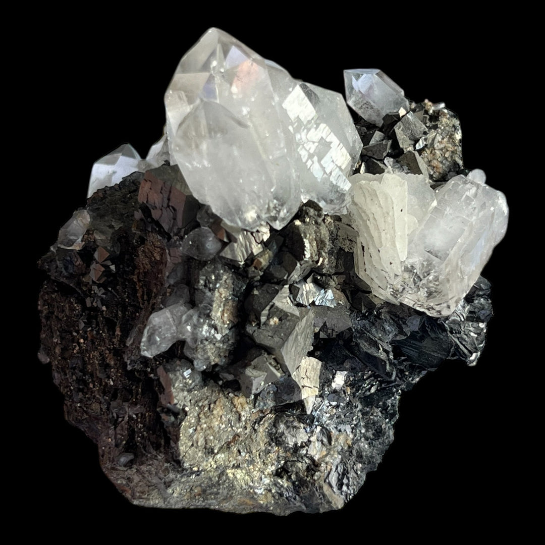 Arsenopyrite pyrite psm pyrrhotite quartz and calcite trepca Kosovo M18S183