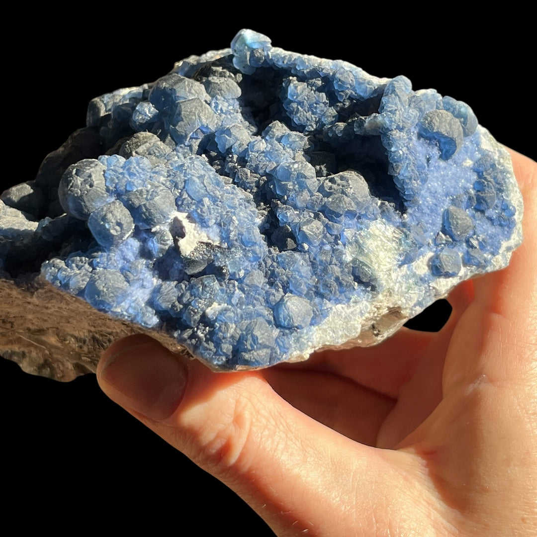 Fluorite bleue Huanggang Mongolie Chine DA194