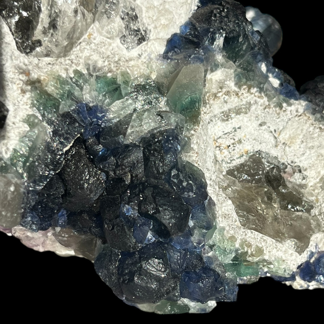 Fluorite bleue Huanggang Mongolie Chine DA194