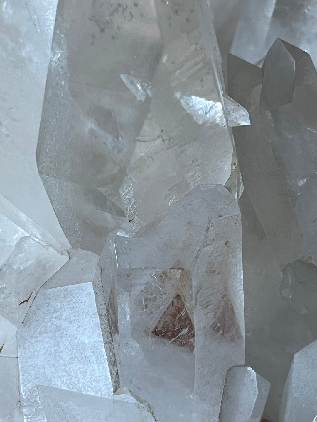 Große Bergkristalldruse aus den Alpen, 25 cm, Frankreich