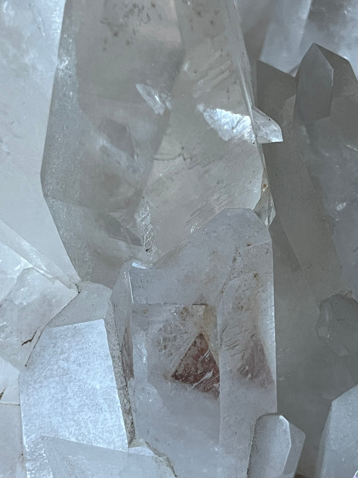 Große Bergkristalldruse aus den Alpen, 25 cm, Frankreich