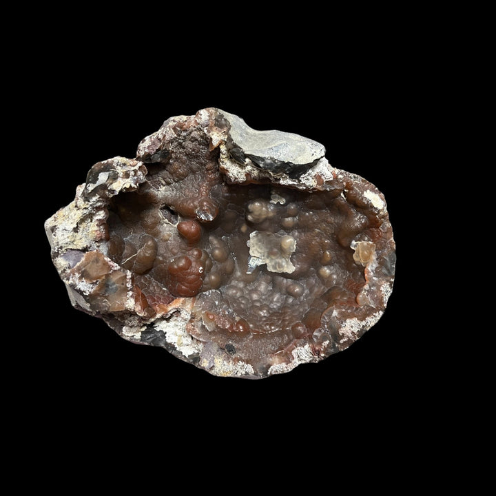 Große rote Chalcedon-Geode, Normandie, Frankreich, 4 kg DR250