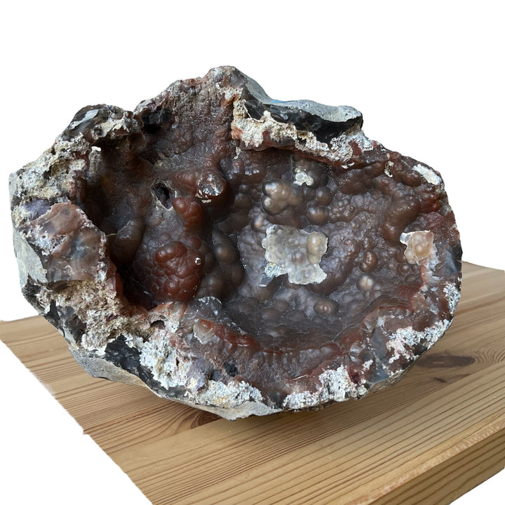 Große rote Chalcedon-Geode, Normandie, Frankreich, 4 kg DR250