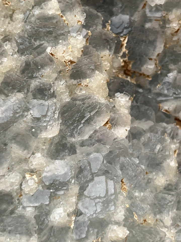 Fluorite bleue et blanche mine de Fontsante