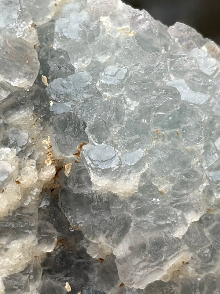 Fluorite bleue et blanche mine de Fontsante