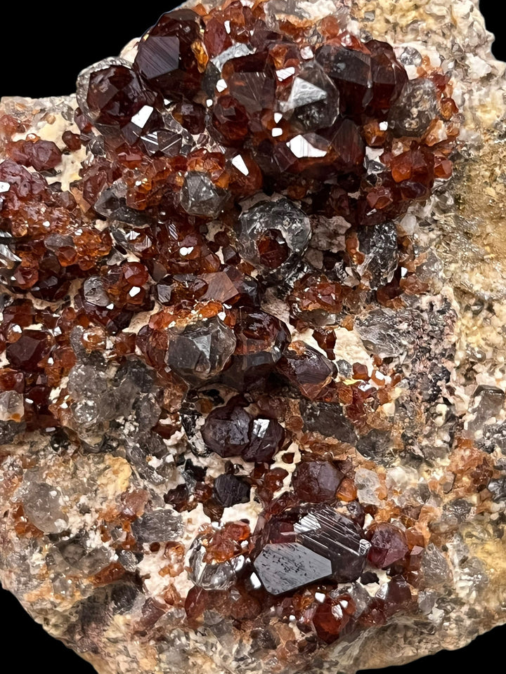 Spessartine quartz fumé Tongbei Chine DR9