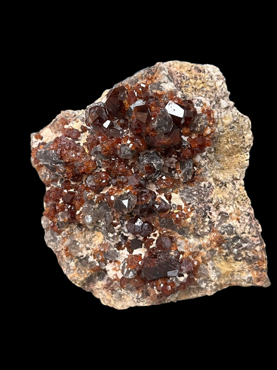 Spessartine quartz fumé Tongbei Chine DR9