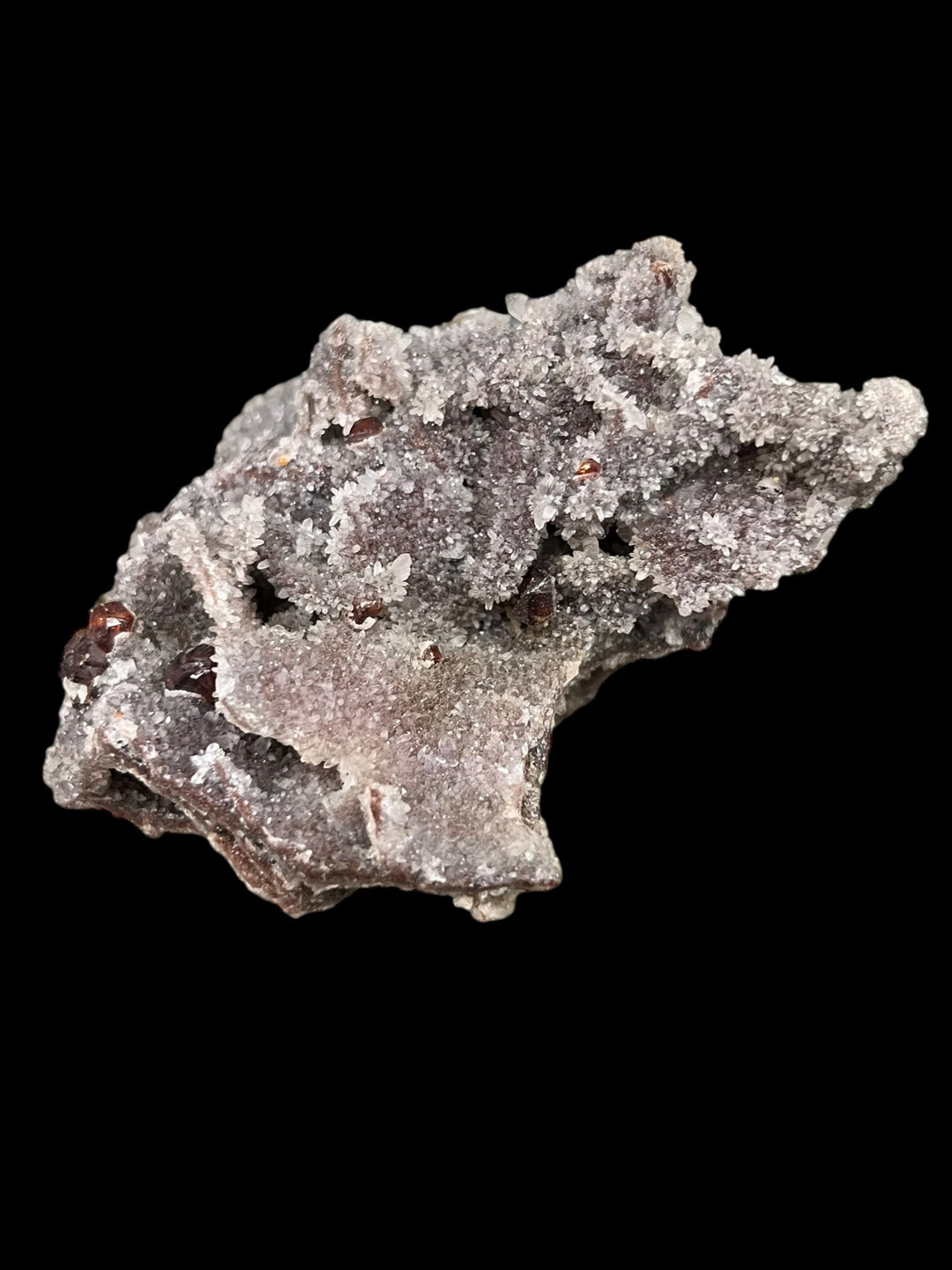 Sphalerite on quartz, Shuikoushan, Hunan, China DA205