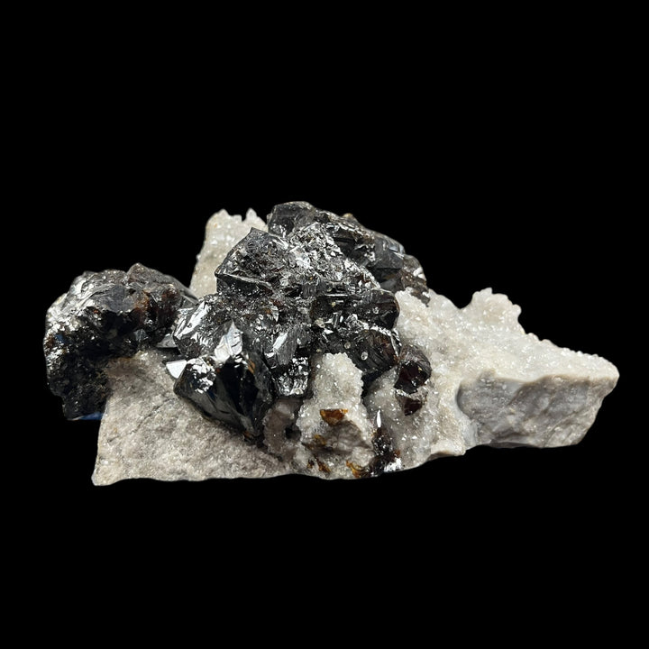 Sphalérite sur quartz Elmwood  mine Tennessee