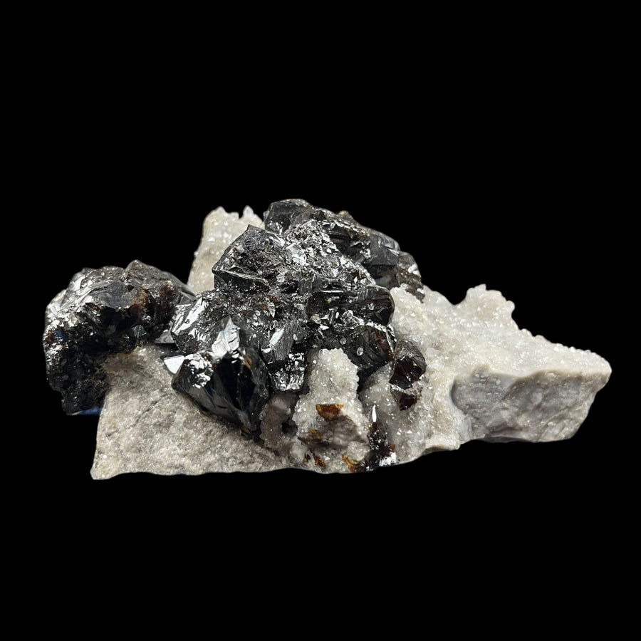 Sphalérite sur quartz Elmwood  mine Tennessee