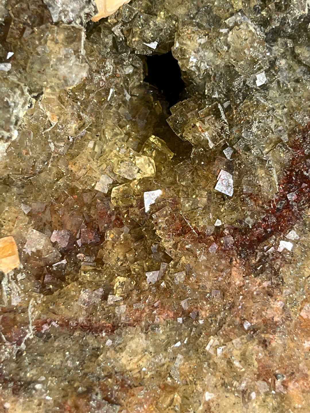 Fluorite jaune calcite, marcassite Moscona Espagne 5 kg