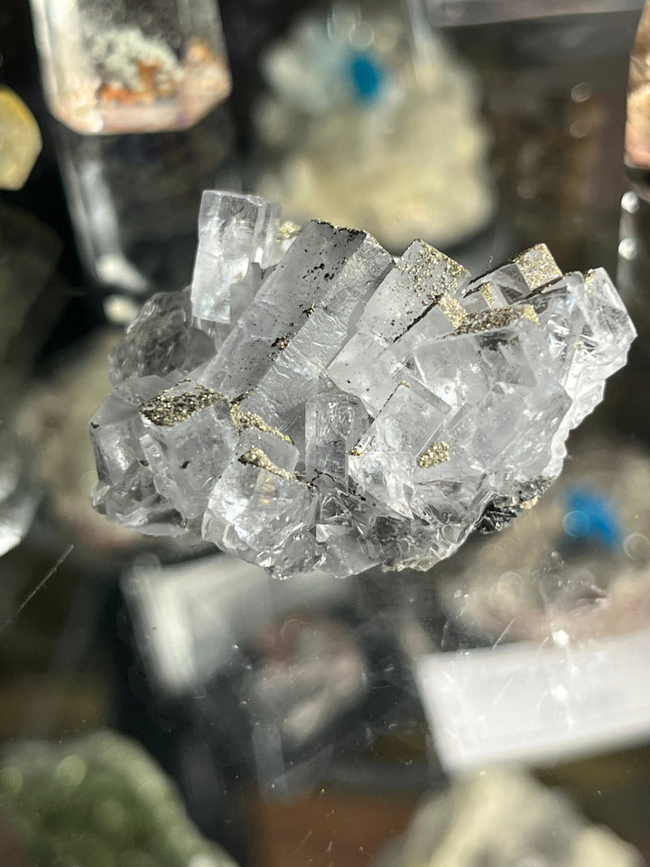 Fluorite incolore + pyrite Espagne FLS21