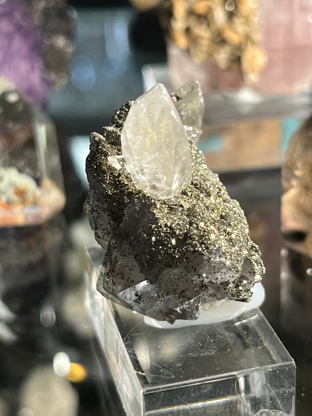 Fluorite pyrite calcite Espagne FLS24