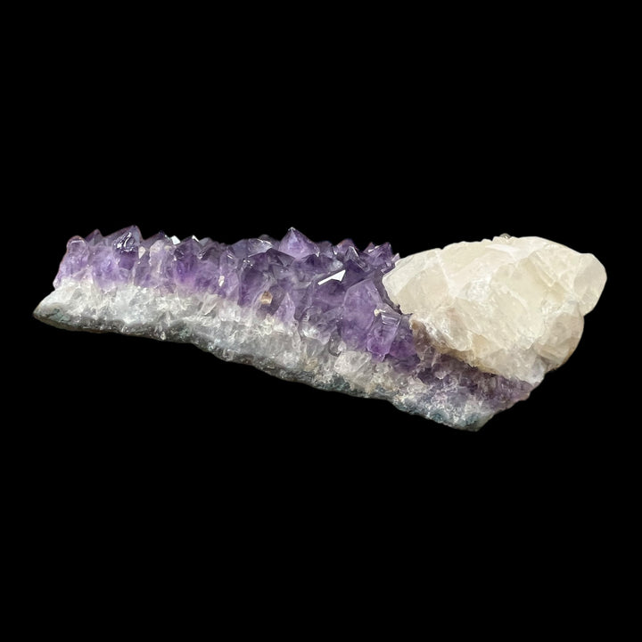 Large Amethyst Druse with Calcite Uruguay