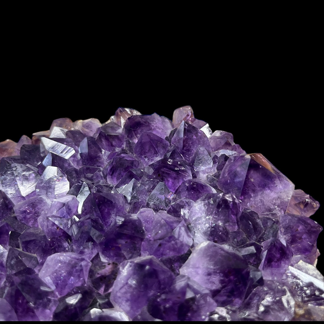Large Amethyst Druse with Calcite Uruguay