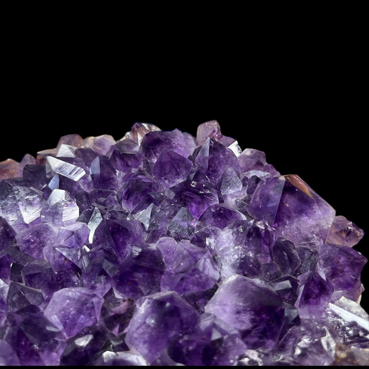 Large Amethyst Druse with Calcite Uruguay