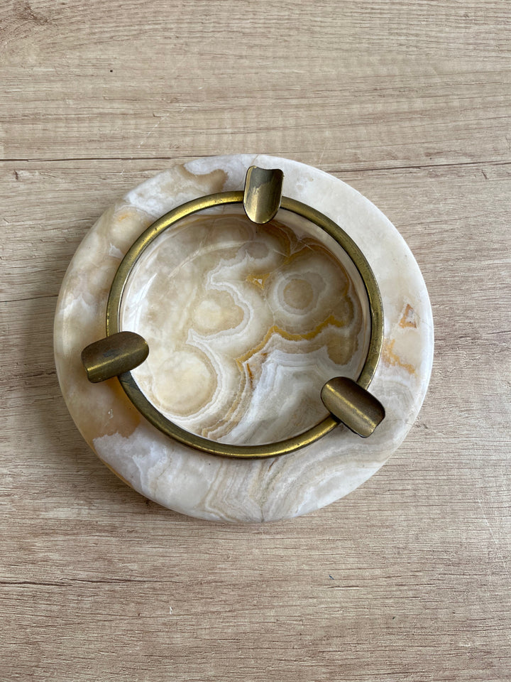 Vintage Onyx-Aschenbecher