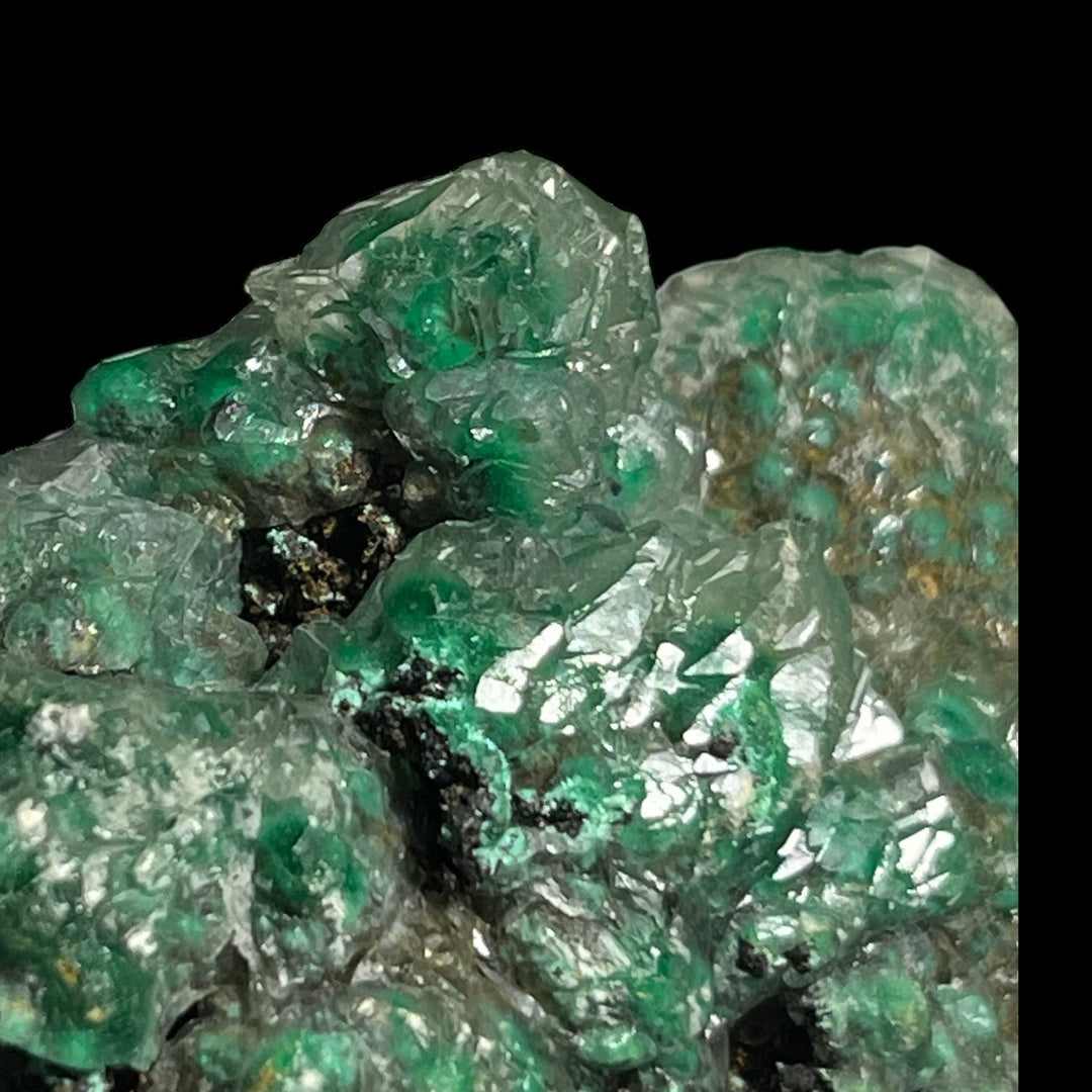 Calcite sur malachite Bisbee Arizona USA DR139