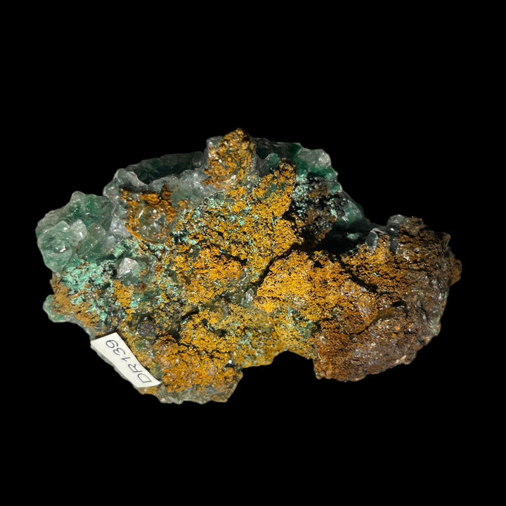 Calcite sur malachite Bisbee Arizona USA DR139