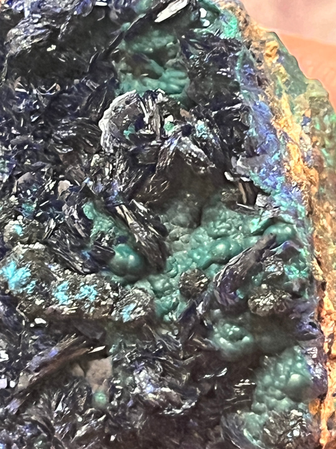 Azurite et malachite, Chessy France DR269