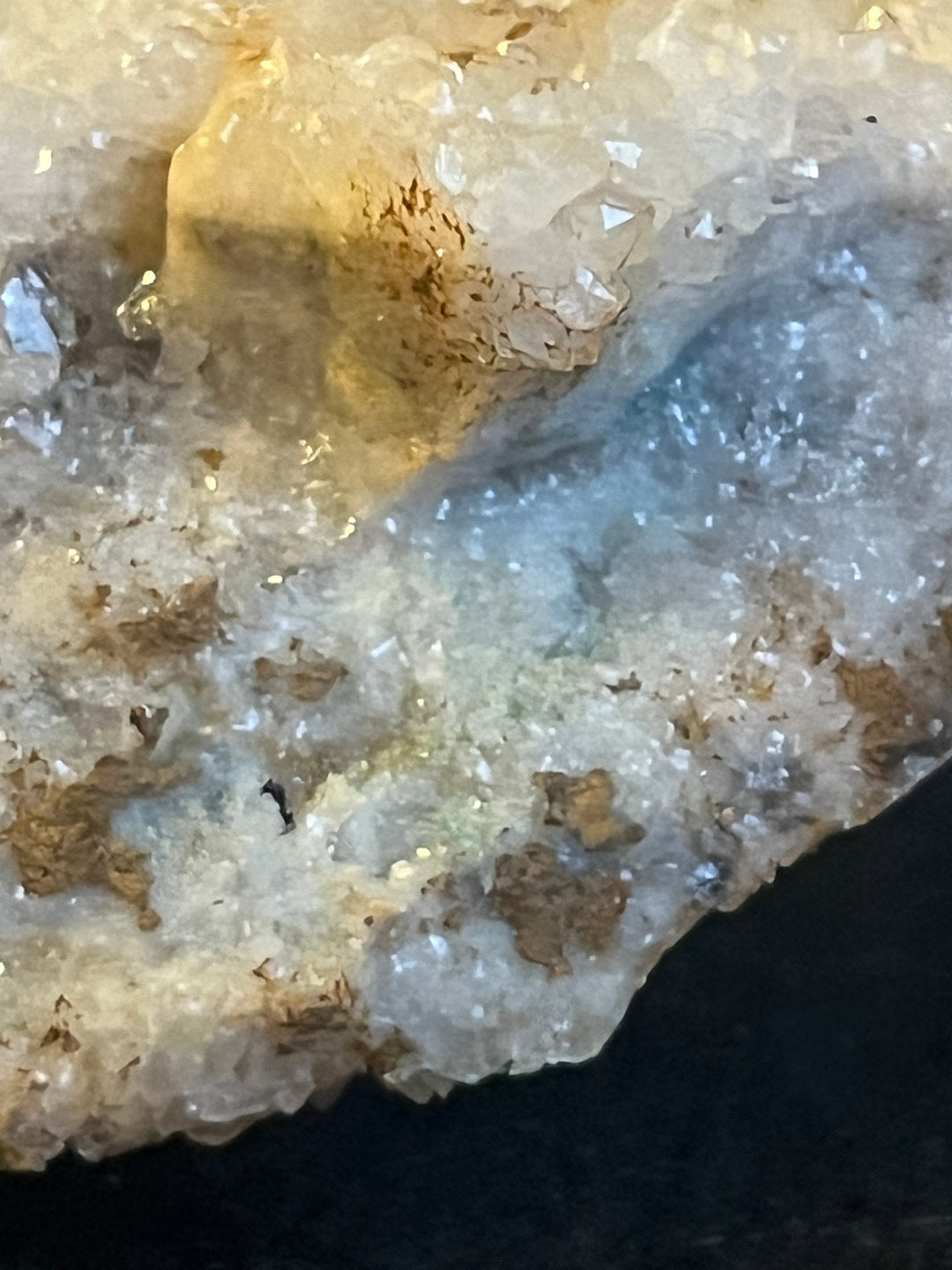 Quartz + honey yellow fluorite DR34