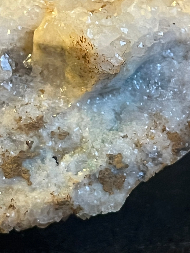 Quartz + honey yellow fluorite DR34