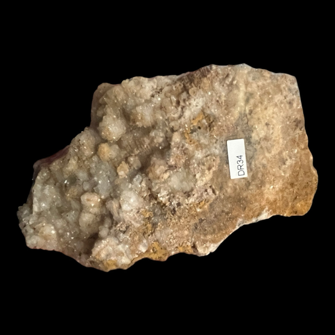 Quartz + honey yellow fluorite DR34