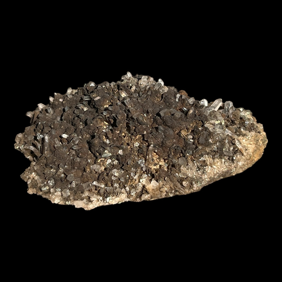 Dolomit psm Calcit, Pyrit Bergkristall Cavnic Rumänien DB62