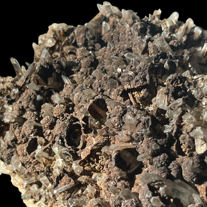 Dolomit psm Calcit, Pyrit Bergkristall Cavnic Rumänien DB62