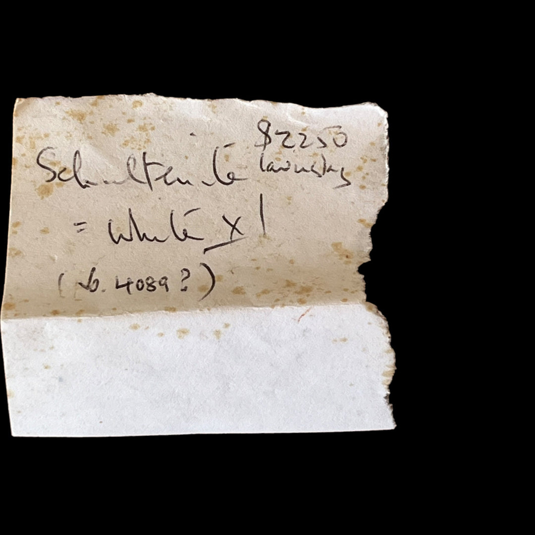 Schultenite on Adamite Var. Cuproadamite
Tsumeb Mine, Namibie DB101