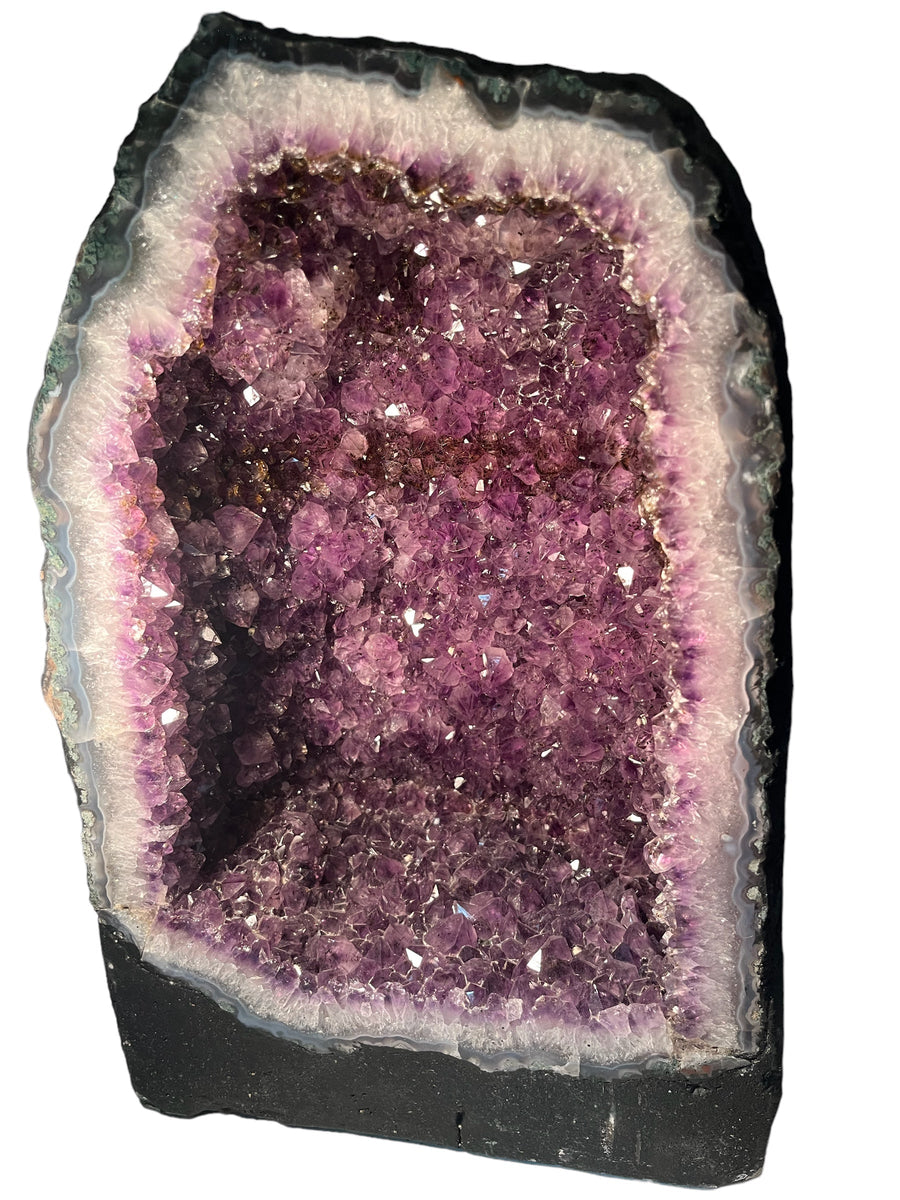 Géode Améthyste à inclusion de goethite superseven Brésil 30kg 