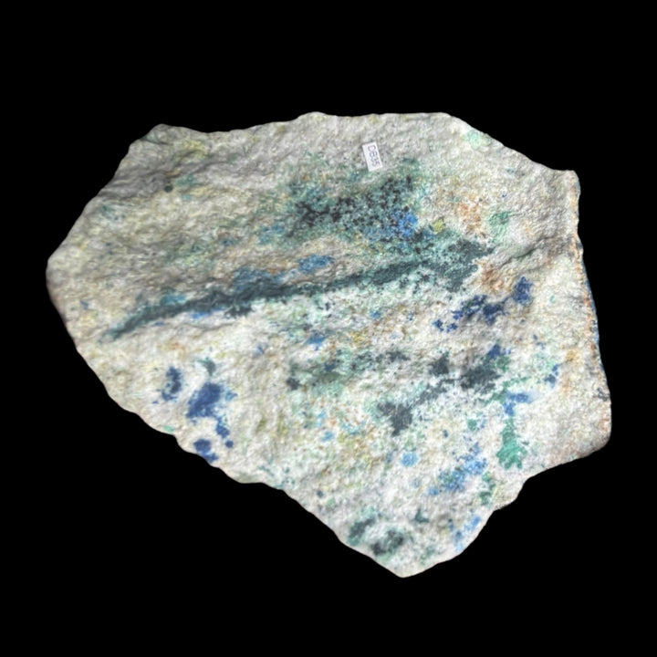 Azurit, Olivenit, Bayldonit, Lampadit, Cap Garonne, Frankreich, DB35