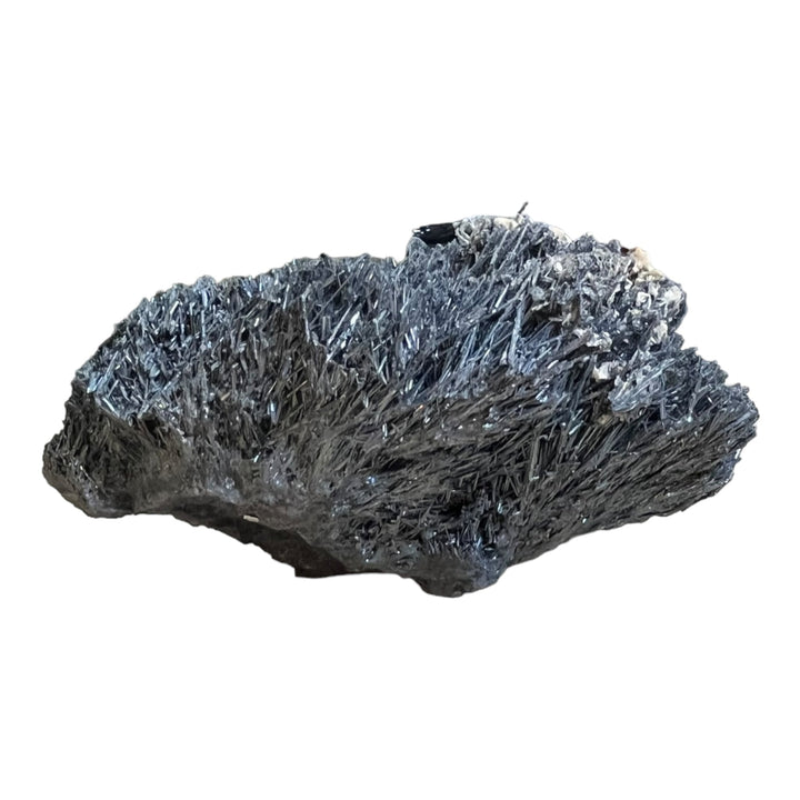 Stibnite avec rosettes de baryte Herja mine, Maramures, Roumanie 1,3kg
