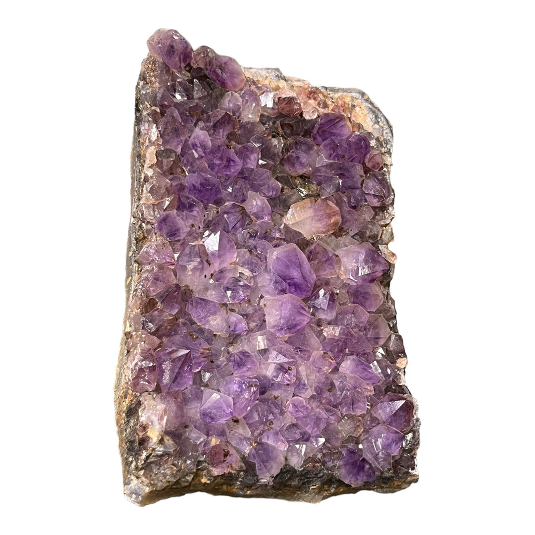 AAA-Amethyst-Druse mit Goethit-Einschlüssen, Brasilien, 750 g, DR109
