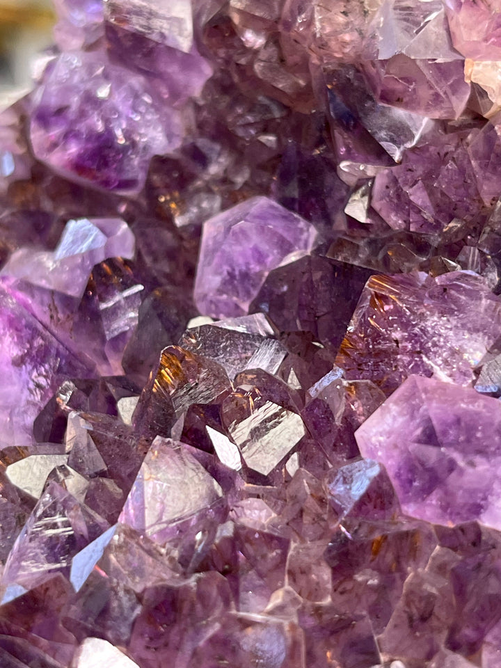 Rutil-Amethyst-Druse, 1,3 kg, Rio Grande do Sul, Brasilien